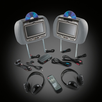 2014 Sierra 2500 DVD Headrest System | Dual System | Titanium