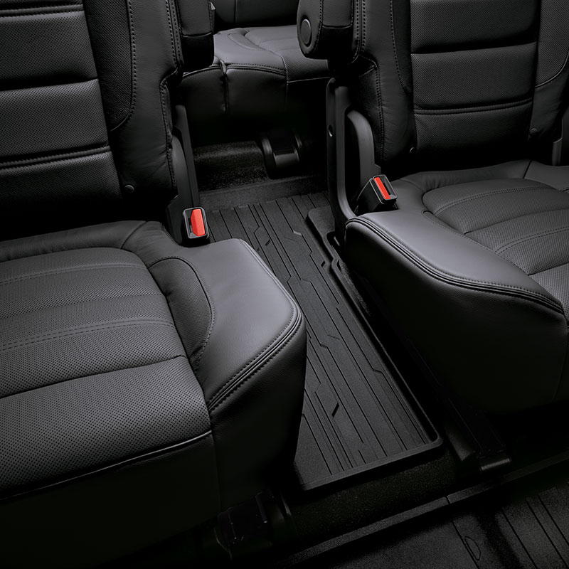 2020 Acadia Floor Liners, Black, Third Row, 6 passenger, 2nd Row Captain Chairs, Premium All Weather