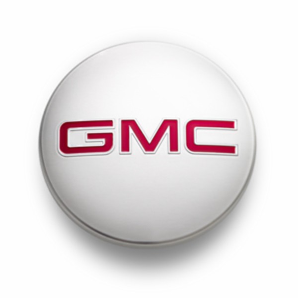 2016 Yukon Center Cap | Bright Aluminum Red GMC logo | Single