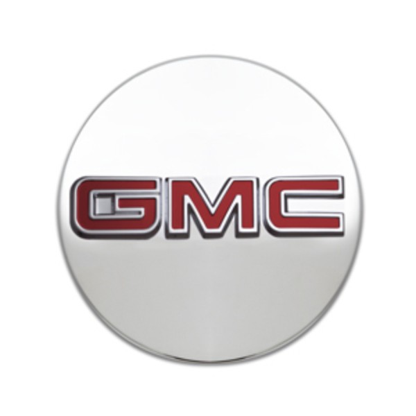 2018 Acadia Center Caps | Red GMC Logo | Mill Bright | Set of 4
