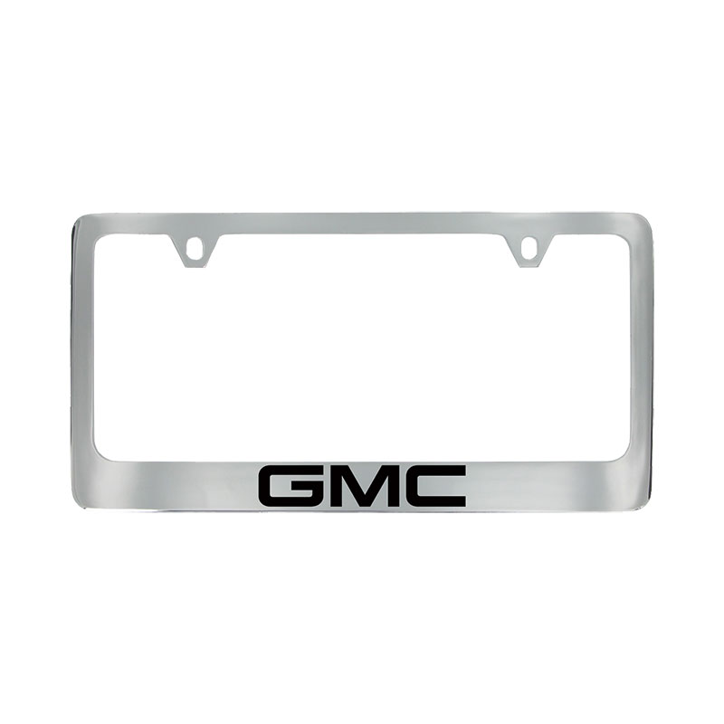 2018 Terrain License Plate Frame | Chrome with Black GMC Logo