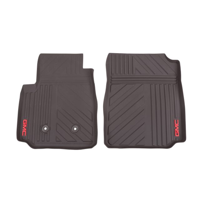 2018 Canyon Floor Mats Front Premium All Weather | GMC Logo | Cocoa