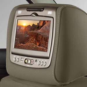 2015 Sierra 2500 Dual DVD Headrest System | Dune Cloth w Shale Stitch