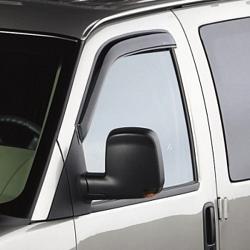 2017 Savannah Van Side Window Weather Deflectors | Smoke