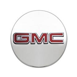 2017 Acadia Center Caps | Red GMC Logo | Mill Bright | Set of 4